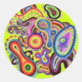 "Electric Amoeba" Sticker (Voorkant)