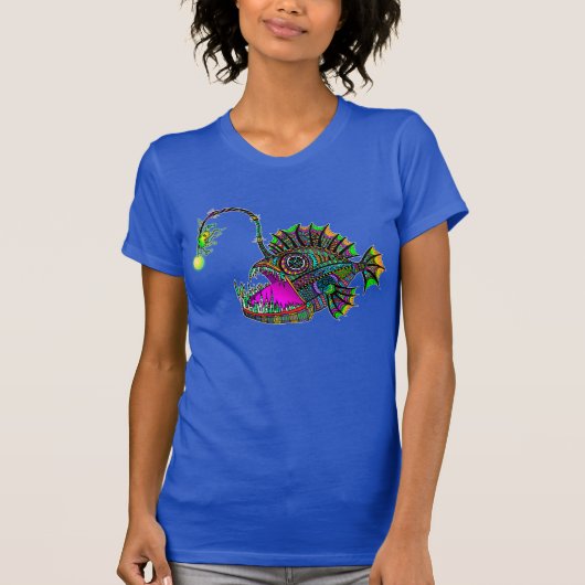 Electric Angler Fish Dames T-shirt (Voorkant)