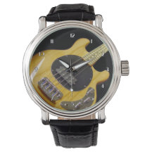 Electric Bass Guitar Wrist Watch