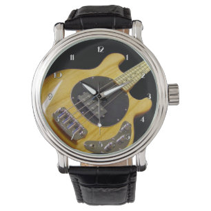 Electric Bass Guitar Wrist Watch Horloge