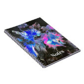 Electric Bloom Abstract Spiral-bound Notebook Notitieboek (Rechterzijde)