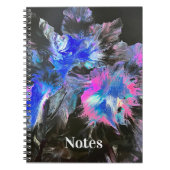 Electric Bloom Abstract Spiral-bound Notebook Notitieboek (Voorkant)