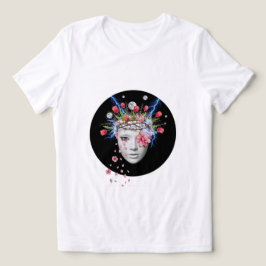 Electric Bloom Goddess T-shirt ⚡🌸