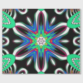 Electric Bloom Mandala Cadeaupapier (Vlak)