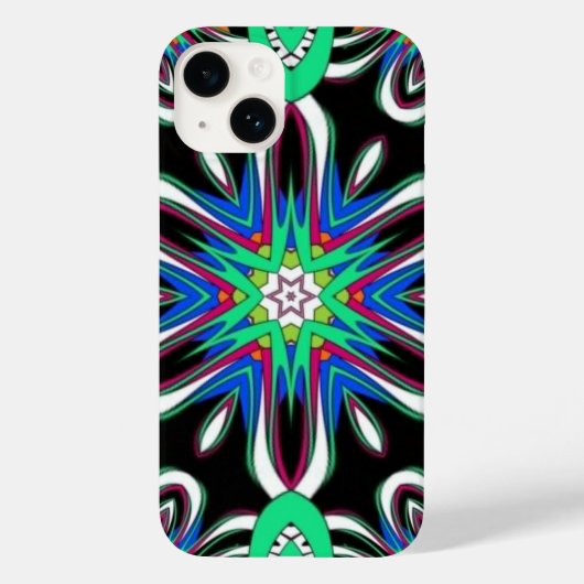 Electric Bloom Mandala Case-Mate iPhone Case (Achterkant)