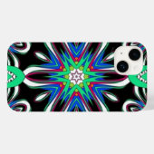Electric Bloom Mandala Case-Mate iPhone Case (Achterkant (horizontaal))