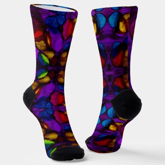 Electric Bloom Sokken (Gebogen)