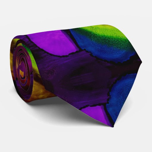 Electric Bloom Stropdas (Opgerold)