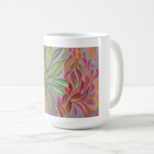 Electric Blooms Mug Koffiemok (Voorkant rechts)