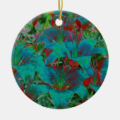 Electric Blue Daylilies Flower Ornament (Voorkant)