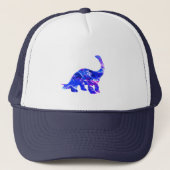Electric Blue Dinosaur Trucker Pet (Voorkant)