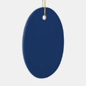 Electric Blue - Elegant Mode Color Pattern Keramisch Ornament (Rechts)