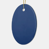 Electric Blue - Elegant Mode Color Pattern Keramisch Ornament (Links)
