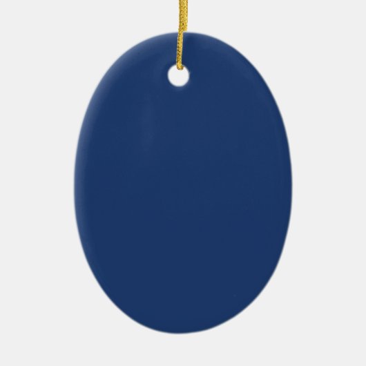 Electric Blue - Elegant Mode Color Pattern Keramisch Ornament (Voorkant)
