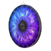 Electric Blue en Paars Eyeball Dart Board Dartbord (Voorkant Rechts)
