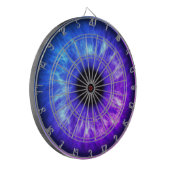 Electric Blue en Paars Eyeball Dart Board Dartbord (Voorkant Links)