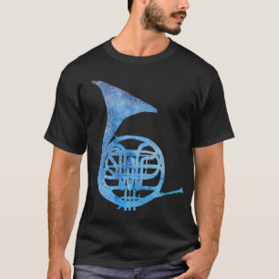 Electric Blue French Horn T-shirt