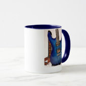 Electric Blue Guitar Mok (Voorkant rechts)