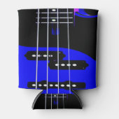 Electric Blue Guitar Music Lover Blikjeskoeler (Voorkant)