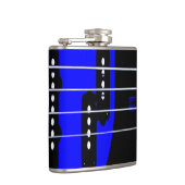 Electric Blue Guitar Music Lover Heupfles (Rechts)