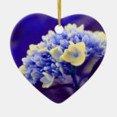 Electric Blue Hydrangea Flower Ornament (Voorkant)