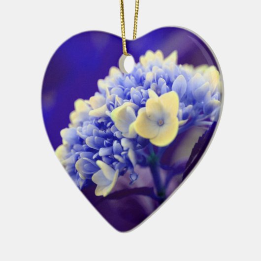 Electric Blue Hydrangea Flower Ornament (Links)