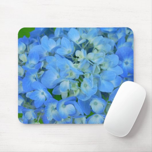 Electric Blue Hydrangeas Muismat (Met muis)
