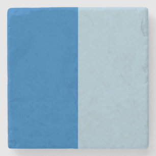 Electric Blue Lemonade en Aquamarine Duo Tone Stenen Onderzetter
