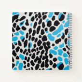 Electric Blue Leopard Notitieboek (Achterkant)