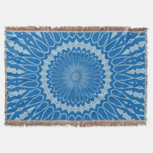 Electric Blue limonade en Aquamarine Duo Tone-Man Deken