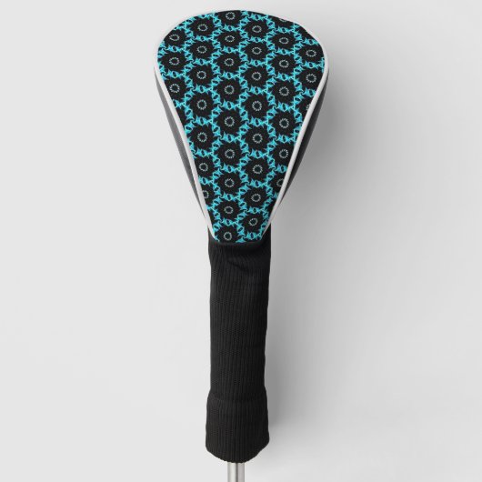 Electric Blue Mandala Golfheadcover (Voorkant)