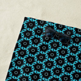 Electric Blue Mandala Strandlaken