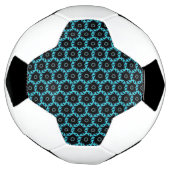 Electric Blue Mandala Voetbal (Gedraaid)