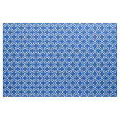 Electric Blue Moroccan Trellis Pattern Fabric 02 Stof (Yard (91,4 cm))