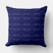 Electric Blue Neural Horizon Abstract Pattern Kussen (Voorkant)