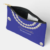 Electric Blue Pearl Ketting Etui (Open)