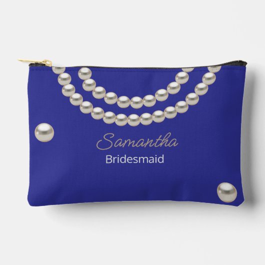 Electric Blue Pearl Ketting Etui (Voorkant)