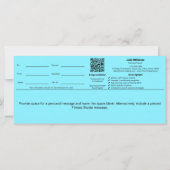 Electric-Blue Performance Gift Certificate (Achterkant)