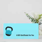 Electric-Blue Performance Gift Certificate (Staand voorkant)