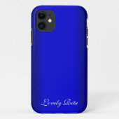 Electric Blue Personal Case-Mate iPhone Case (Achterkant)