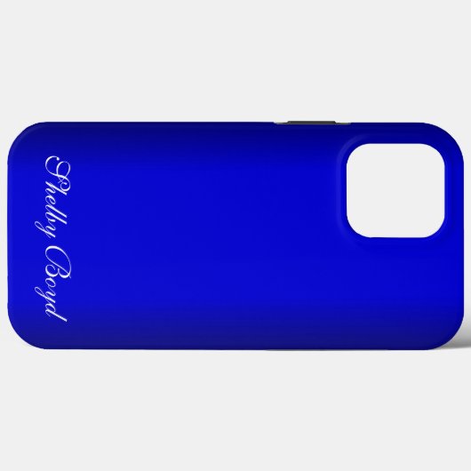 Electric Blue Personal Case-Mate iPhone Case (Achterkant (horizontaal))