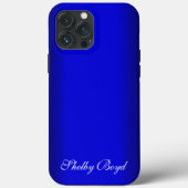 Electric Blue Personal Case-Mate iPhone Case (Achterkant)