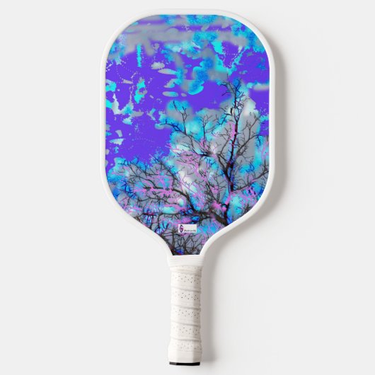 Electric Blue Pickle Ball Paddle (Achterkant)
