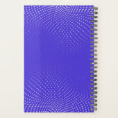 Electric Blue Pop Stippen Jaarlijks Planner (Achterkant)