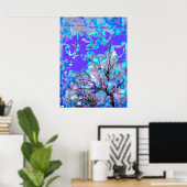 Electric Blue Poster (Thuiskantoor)