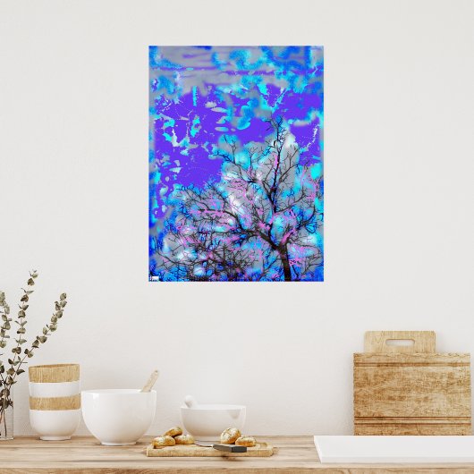 Electric Blue Poster (Keuken)