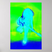 Electric Blue Poster (Voorkant)