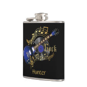 Electric Blue Rock Guitar - Black Heupfles (Links)