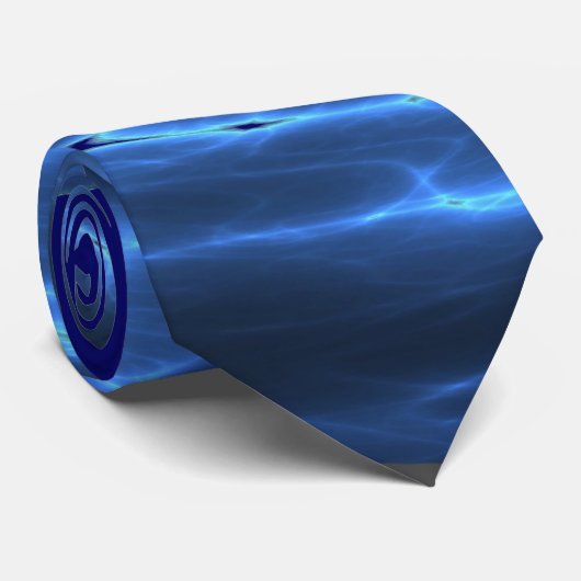 Electric Blue Stropdas #1 (Opgerold)