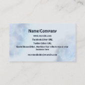 Electric Blue Upright Crescent Visitekaartje (Achterkant)